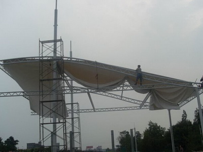 仓库膜结构,高速收费站出入口膜结构