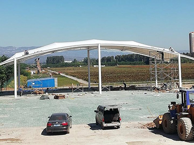 景观设施膜结构,钢结构工程